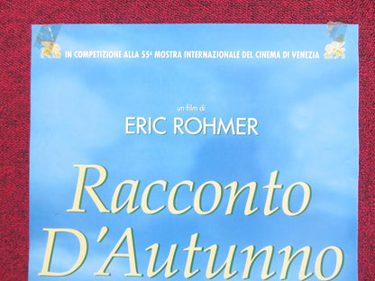 AUTUMN TALE ITALIAN LOCANDINA POSTER BEATRIC ROMAND MARIE RIVIERE 1998 Rendezvous Cinema Movie posters
