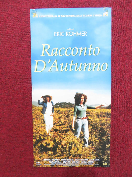 AUTUMN TALE ITALIAN LOCANDINA POSTER BEATRIC ROMAND MARIE RIVIERE 1998 Rendezvous Cinema Movie posters