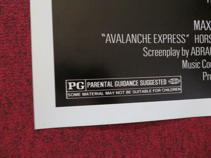 AVALANCHE EXPRESS FOLDED US ONE SHEET POSTER LEE MARVIN ROBERT SHAW 1979 Movie posters