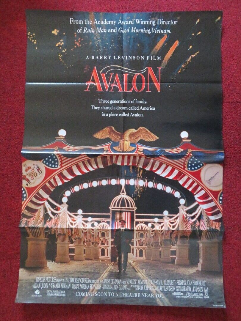 AVALON FOLDED US ONE SHEET POSTER LEO FUCHS EVE GORDON 1990 Movie posters
