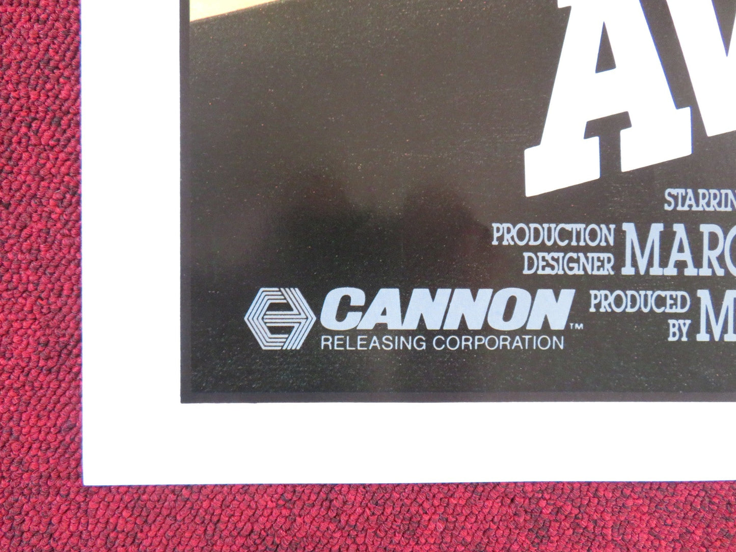 AVENGING FORCE FOLDED US ONE SHEET POSTER CANNON MICHAEL DUDIKOFF 1986 Rendezvous Cinema Movie posters