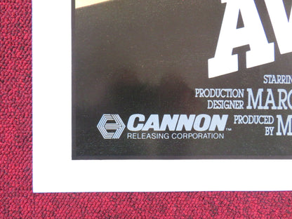 AVENGING FORCE FOLDED US ONE SHEET POSTER CANNON MICHAEL DUDIKOFF 1986 Rendezvous Cinema Movie posters