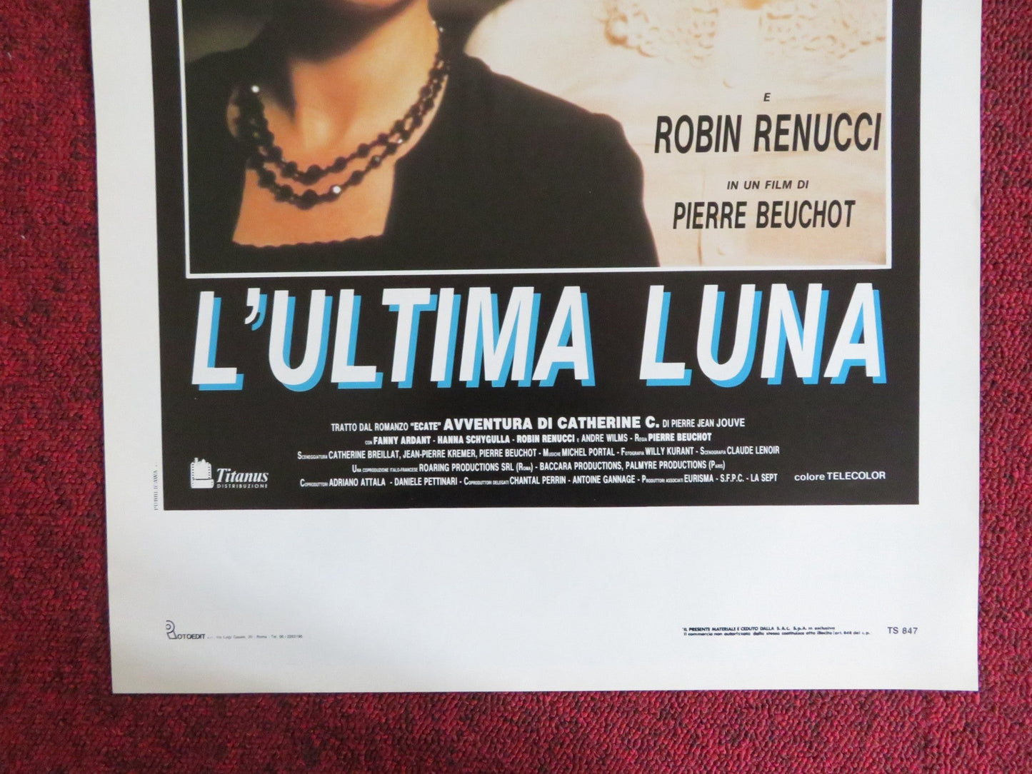 AVENTURE DE CATHERINE C. ITALIAN LOCANDINA POSTER FANNY ARDANT H. SCHYGULLA 1990 Rendezvous Cinema Movie posters