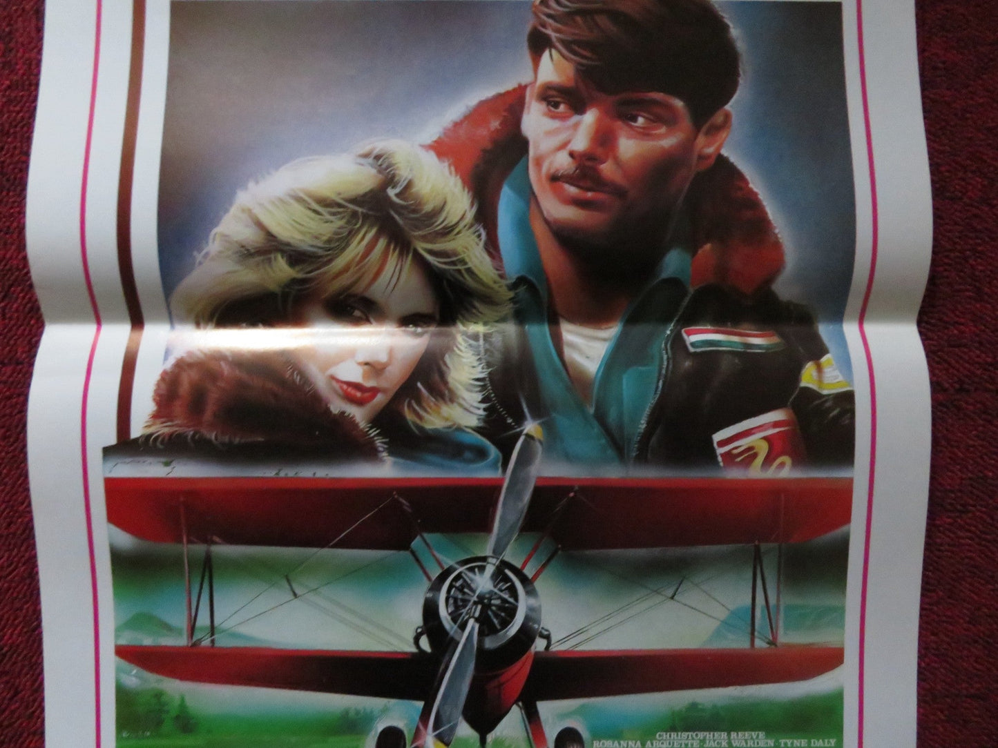 AVIATOR ITALIAN LOCANDINA POSTER CHRISTOPHER REEVE ROSANNA ARQUETTE 1985 Rendezvous Cinema Movie posters