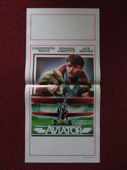 AVIATOR ITALIAN LOCANDINA POSTER CHRISTOPHER REEVE ROSANNA ARQUETTE 1985 Rendezvous Cinema Movie posters