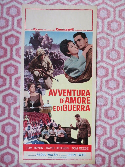 AVVENTURA D'AMORE E DI GUERRA ITALIAN LOCANDINA (27.5"x13") POSTER T TRYON '61 Movie posters