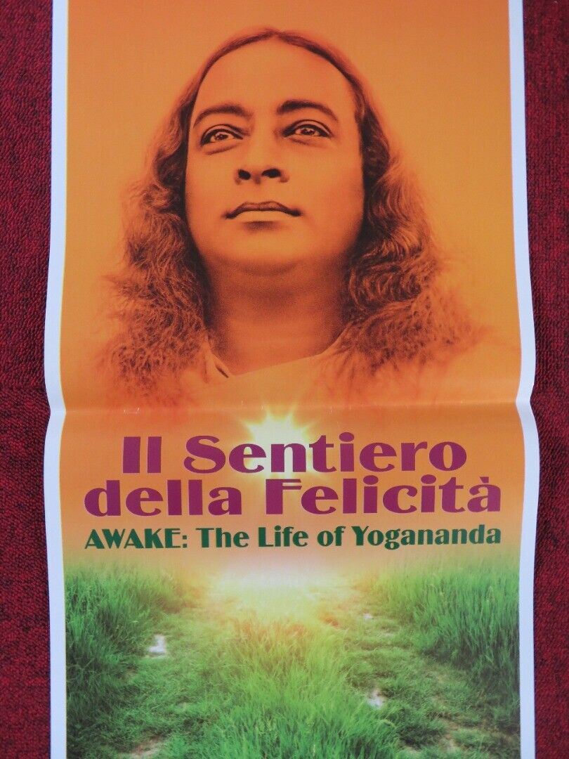 AWAKE: THE LIFE OF YOGANANDA ITALIAN LOCANDINA (27.5"x13") POSTER M BENIOFF 2014 Rendezvous Cinema Movie posters