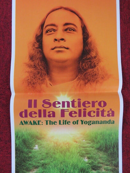 AWAKE: THE LIFE OF YOGANANDA ITALIAN LOCANDINA (27.5"x13") POSTER M BENIOFF 2014 Rendezvous Cinema Movie posters