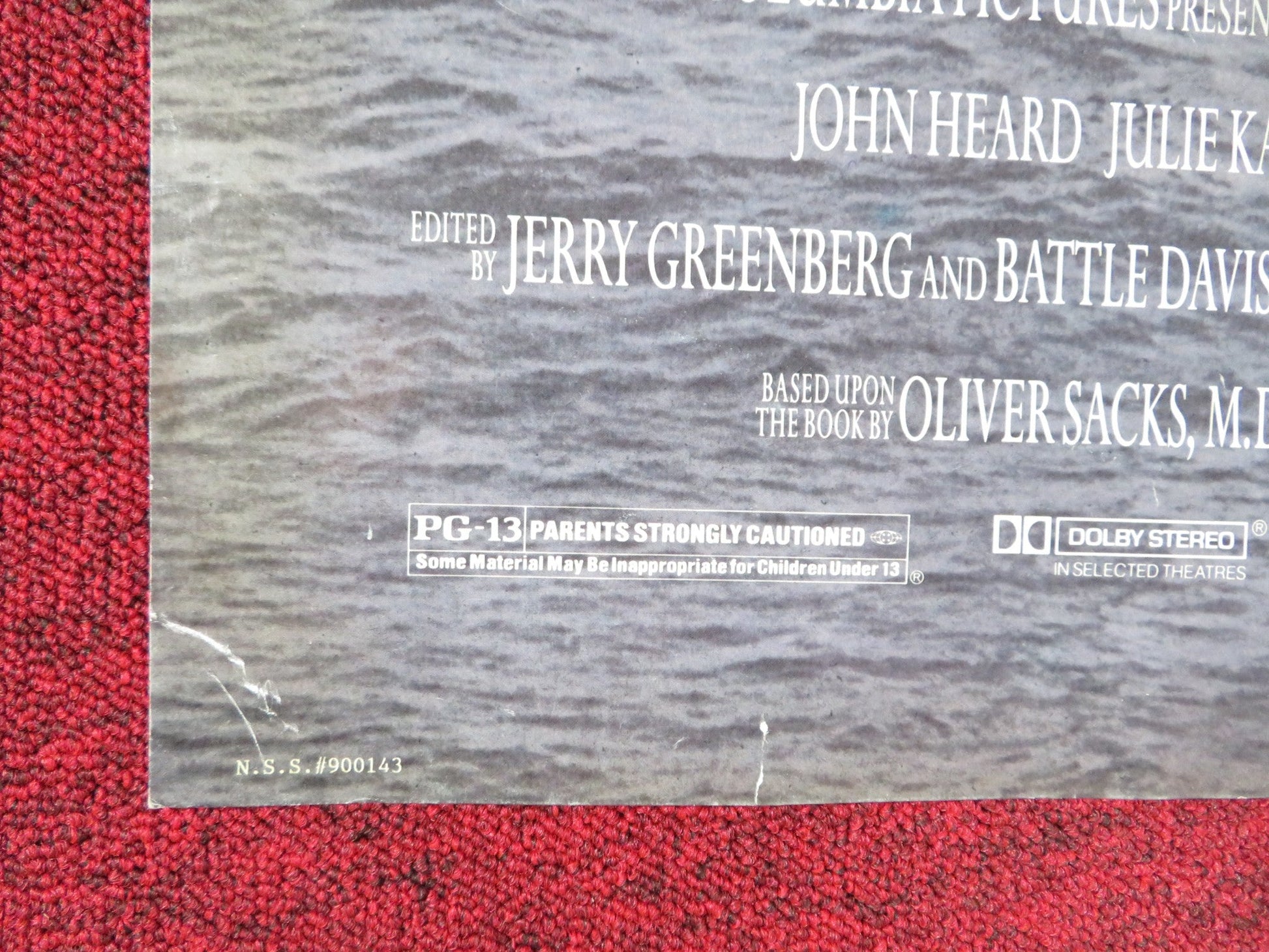 AWAKENINGS - B FOLDED US ONE SHEET POSTER ROBERT DE NIRO ROBIN WILLIAMS 1990 Rendezvous Cinema Movie posters