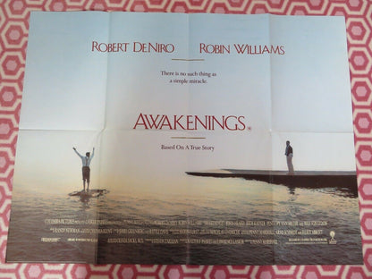 AWAKENINGS UK ORIGINAL QUAD POSTER ROBERT DENIRO ROBIN WILLIAMS 1990 Movie posters