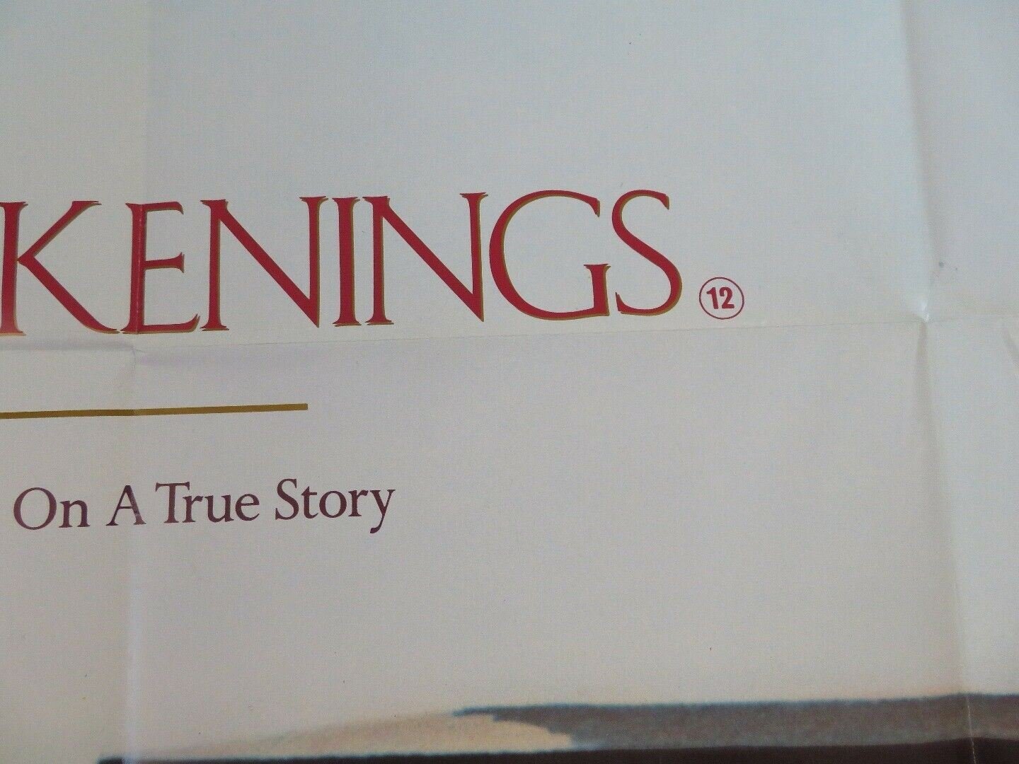 AWAKENINGS UK ORIGINAL QUAD POSTER ROBERT DENIRO ROBIN WILLIAMS 1990 Movie posters