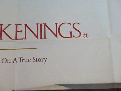 AWAKENINGS UK ORIGINAL QUAD POSTER ROBERT DENIRO ROBIN WILLIAMS 1990 Movie posters