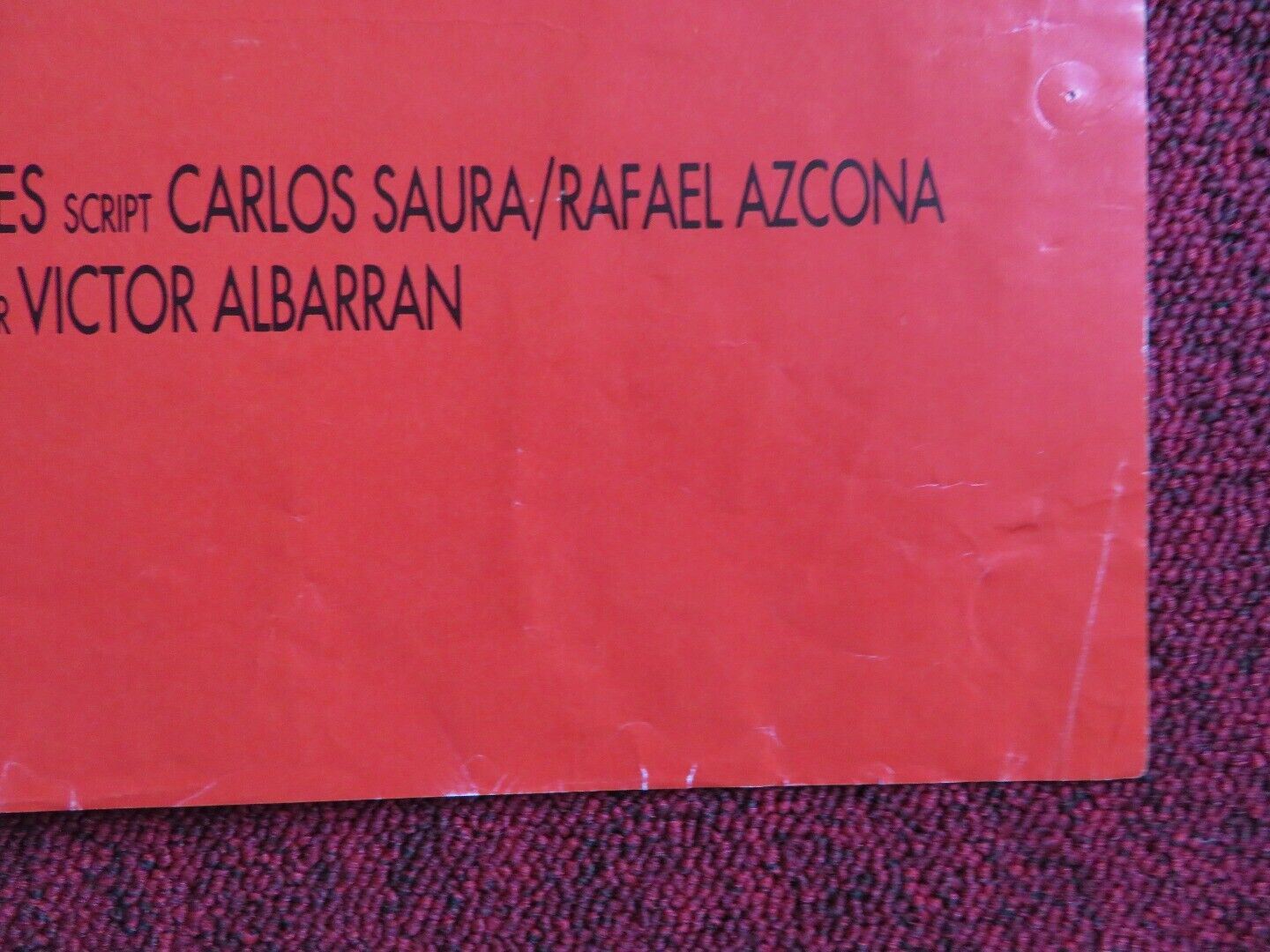 AY, CARMELA UK QUAD POSTER CARMEN MAURA ANDRES PAJARES 1990 Movie posters