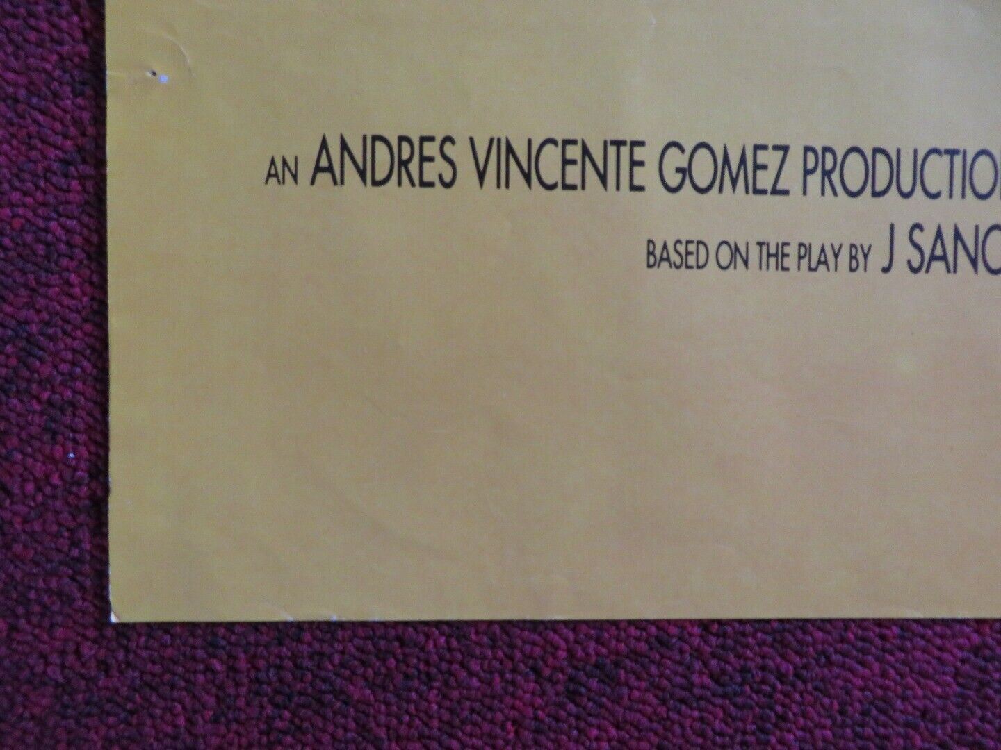 AY, CARMELA UK QUAD POSTER CARMEN MAURA ANDRES PAJARES 1990 Movie posters