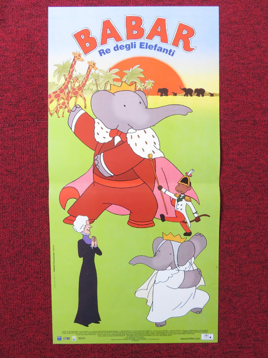 BABAR: KING OF THE ELEPHANTS ITALIAN LOCANDINA POSTER PHILIP WILLIAMS 2014 Rendezvous Cinema Movie posters