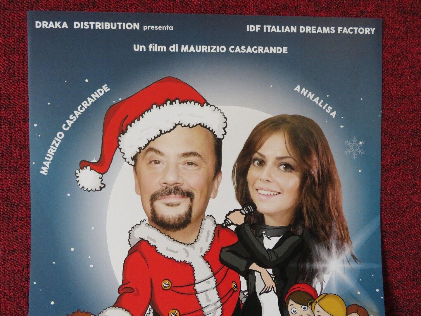 BABBO HATALE NON VIENE DA NORD ITALIAN LOCANDINA (27.5"x13") POSTER 2015 Movie posters