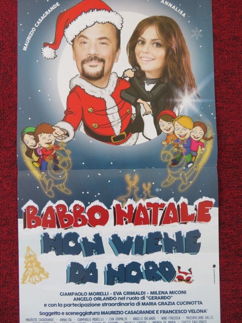 BABBO NATALE NON VIENE DA NORD ITALIAN LOCANDINA (27.5"x13") POSTER 2015 Rendezvous Cinema Movie posters