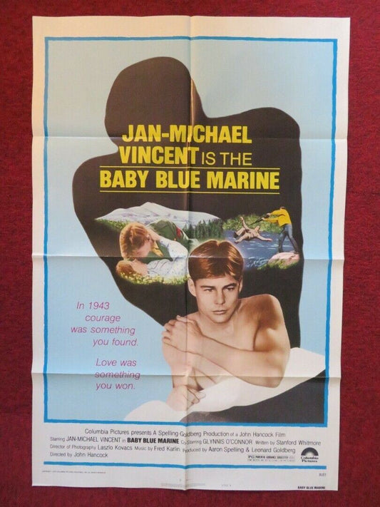 BABY BLUE MARINE STYLE B FOLDED US ONE SHEET POSTER JAN-MICHAEL VINCENT 1976 - Rendezvous Cinema
