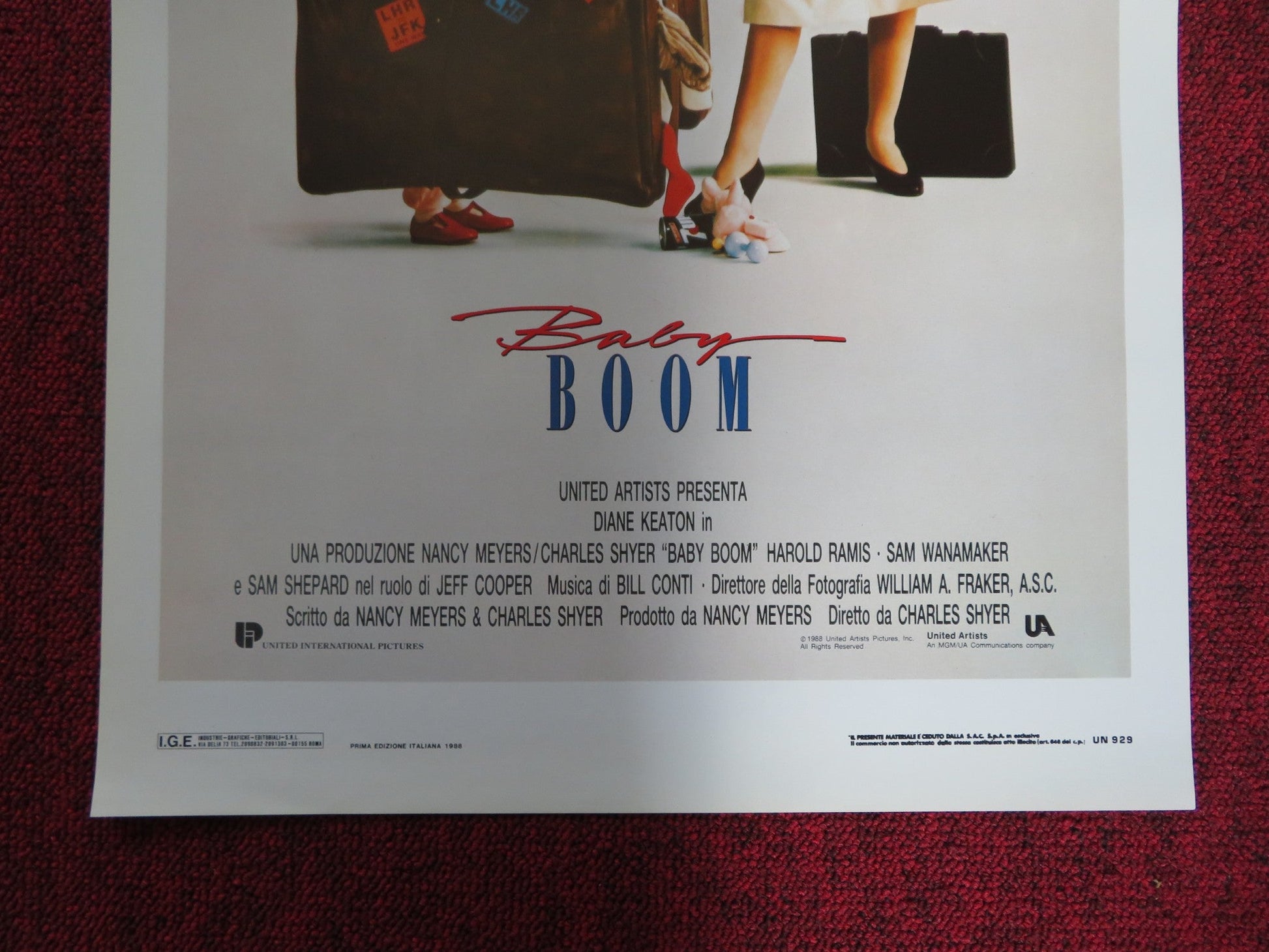 BABY BOOM ITALIAN LOCANDINA POSTER DIANE KEATON SAM WANAMAKER 1987 Rendezvous Cinema Movie posters