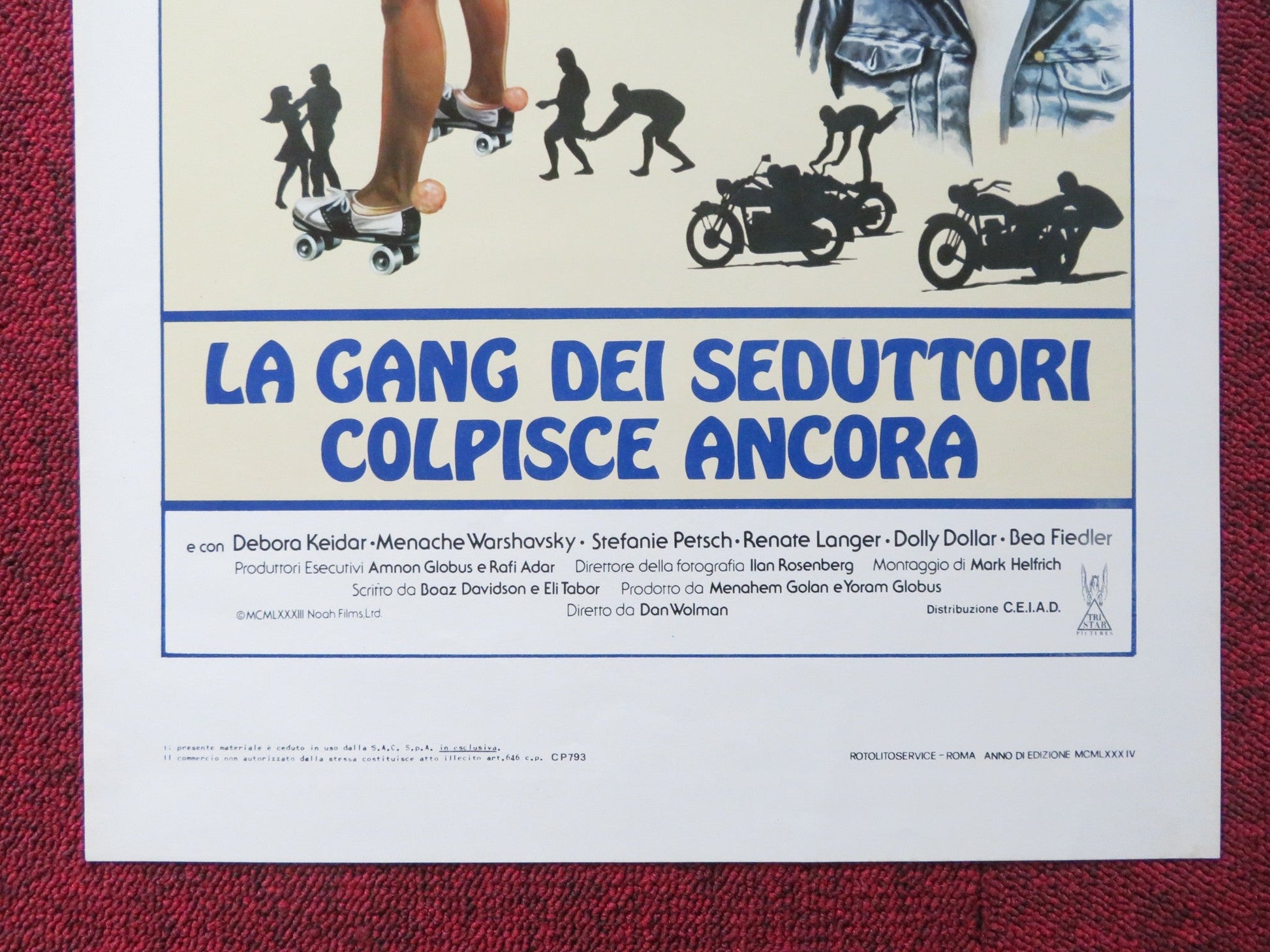 BABY LOVE ITALIAN LOCANDINA POSTER YFTACH KATZUR ZACHI NOY 1984 Rendezvous Cinema Movie posters