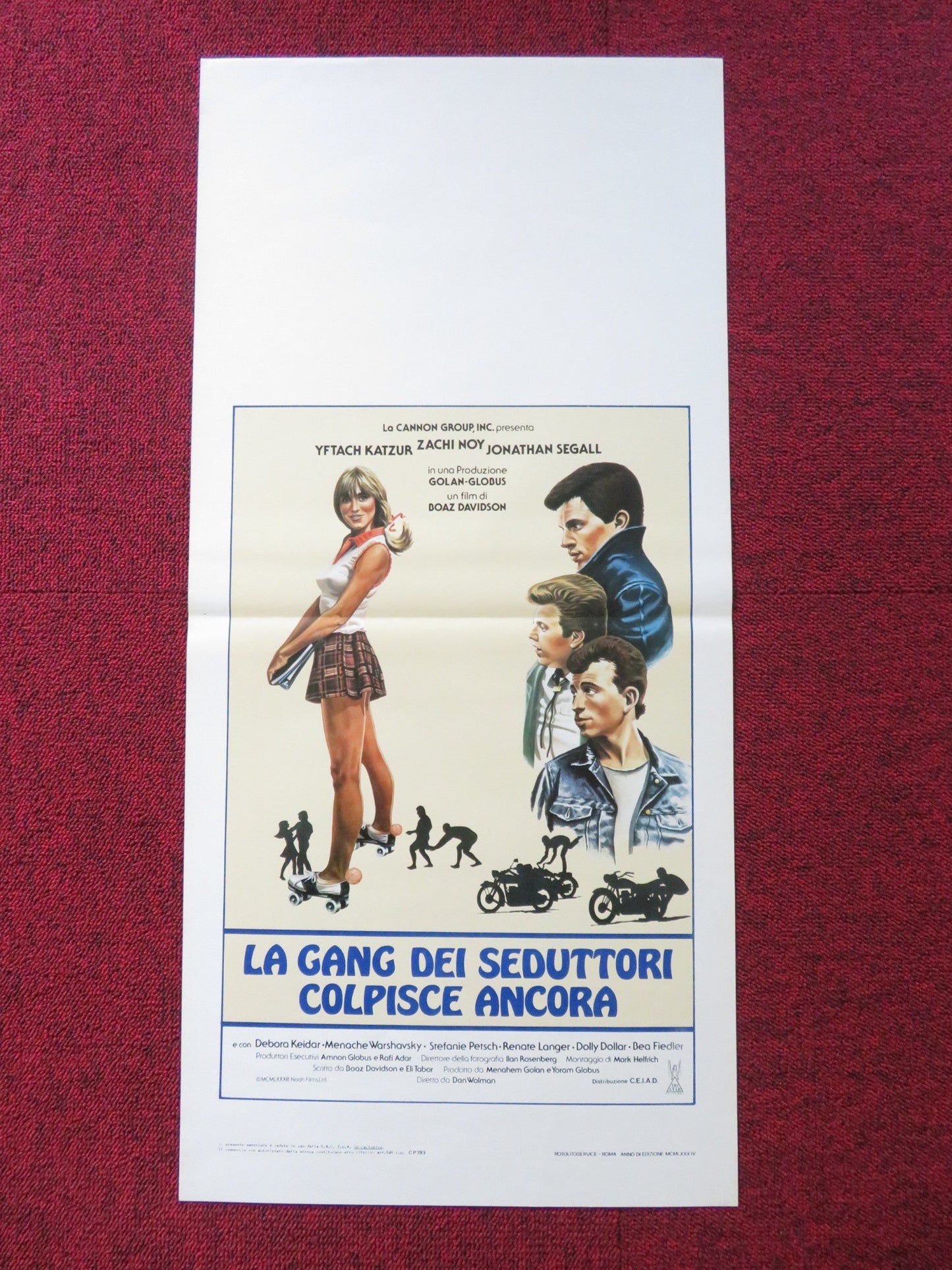 BABY LOVE ITALIAN LOCANDINA POSTER YFTACH KATZUR ZACHI NOY 1984 Rendezvous Cinema Movie posters