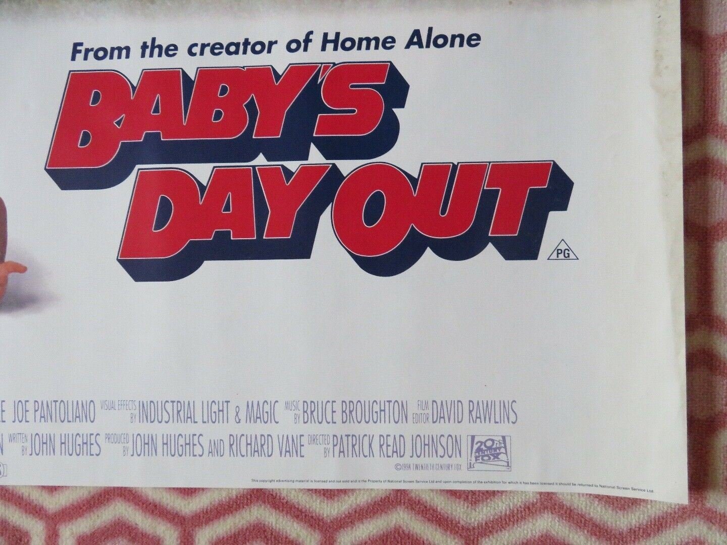 BABY'S DAY OUT QUAD (30"x 40") ROLLED POSTER-A JOHN HUGHES JOE MANTAGNA 1994 - Rendezvous Cinema