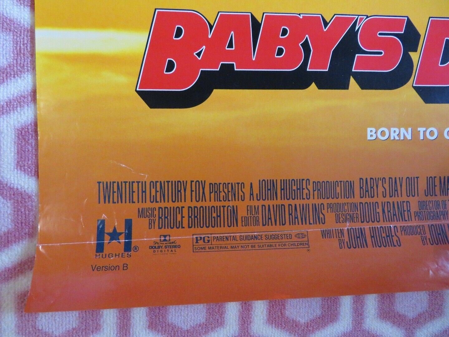 BABY'S DAY OUT US ONE SHEET ROLLED POSTER JOE MANTEGNA 1994 VERSION B Movie posters