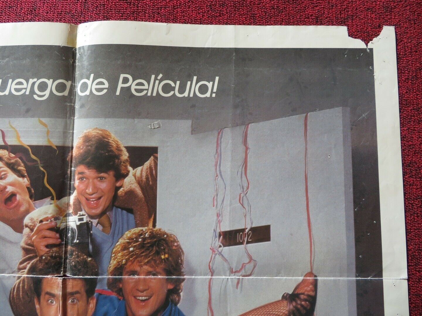 BACHELOR PARTY SPANISH ONE SHEET FOLDED POSTER TOM HANKS TAWNY KITAEN 1984 Movie posters