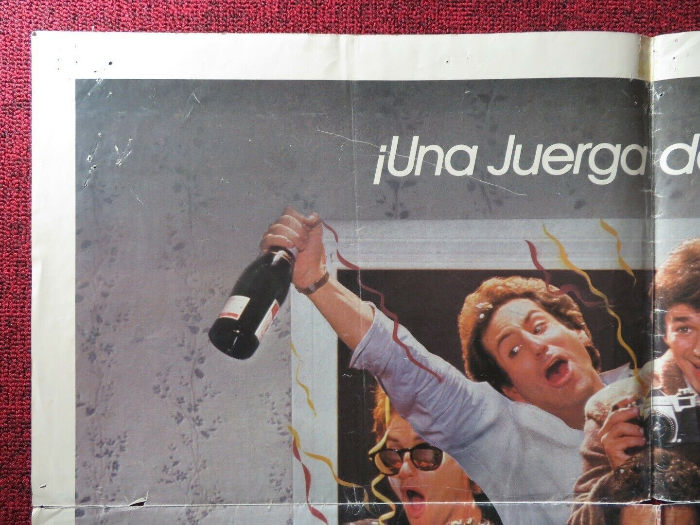 BACHELOR PARTY SPANISH ONE SHEET FOLDED POSTER TOM HANKS TAWNY KITAEN 1984 Movie posters