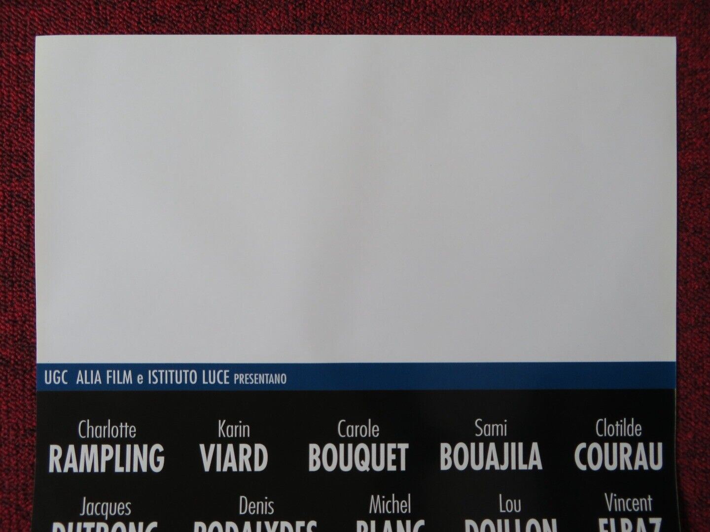 BACIATE CHI VI PARE ITALIAN LOCANDINA (27.5"x13") POSTER C RAMPLING '02 Rendezvous Cinema Movie posters
