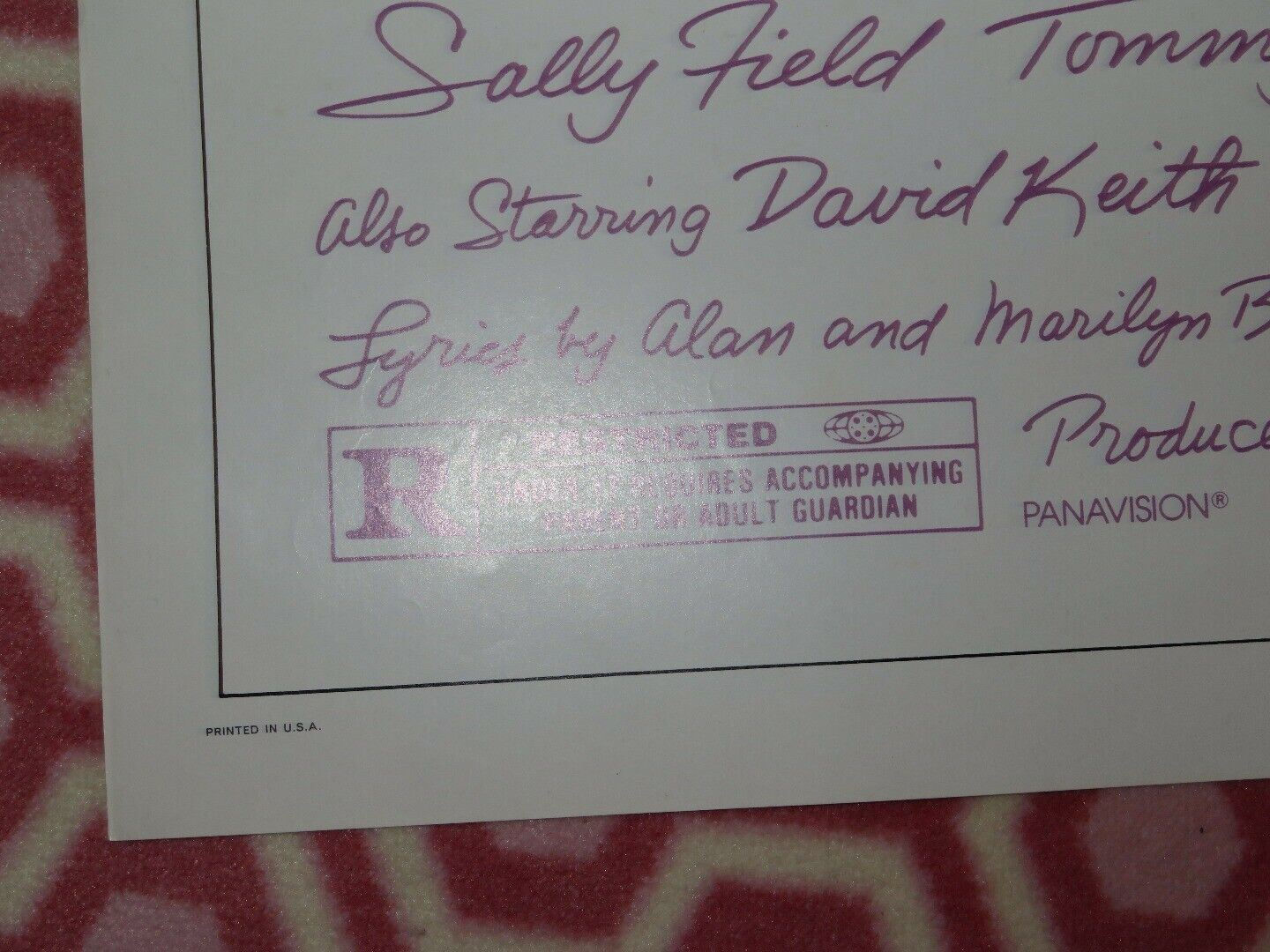 BACK ROADS FOLDED US ONE SHEET POSTER SALLY FIELD TOMMY LEE JONES 1981 Movie posters