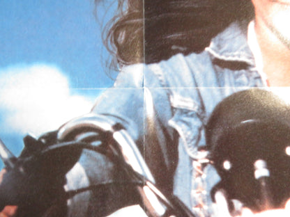 BACK TO BACK VHS VIDEO POSTER FOLDED BILL PAXTON APOLLONIA 1990 Rendezvous Cinema Movie posters