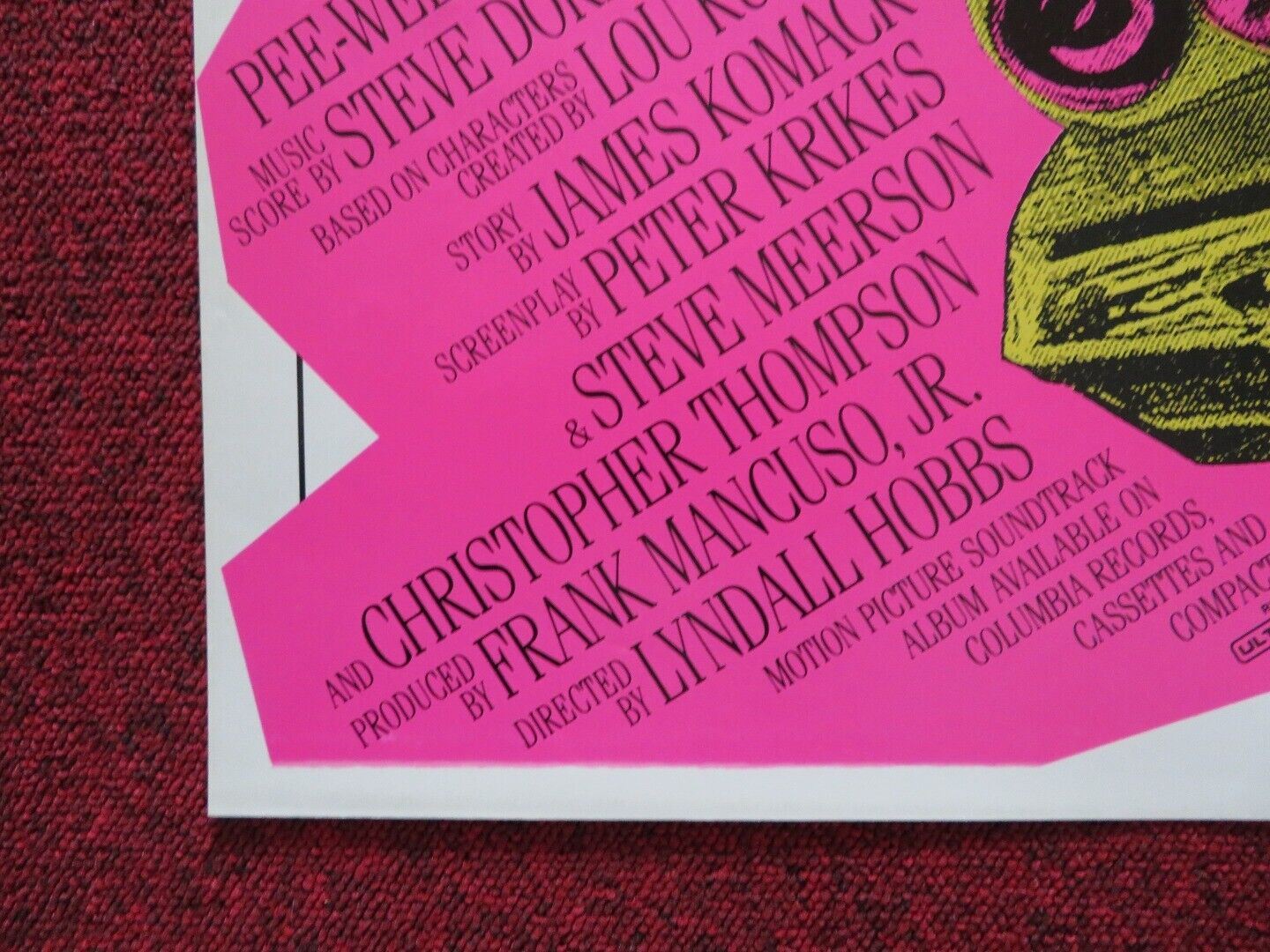 BACK TO THE BEACH FOLDED US ONE SHEET POSTER LORI LOUGHLIN 1987 Rendezvous Cinema Movie posters