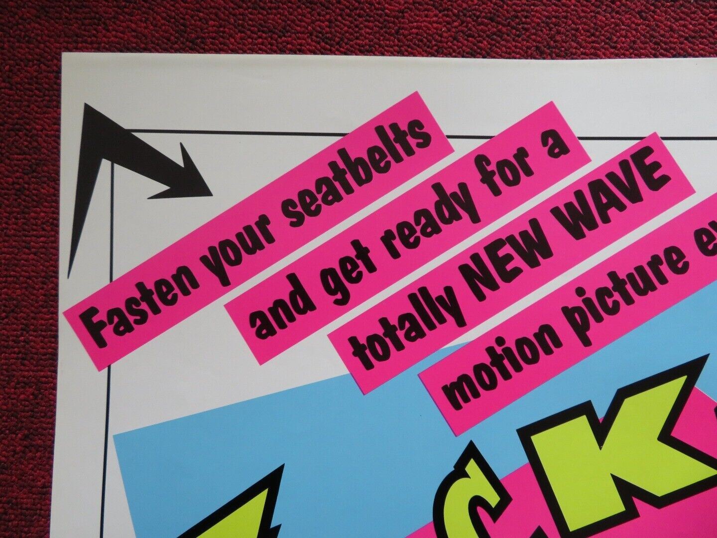 BACK TO THE BEACH FOLDED US ONE SHEET POSTER LORI LOUGHLIN 1987 Rendezvous Cinema Movie posters