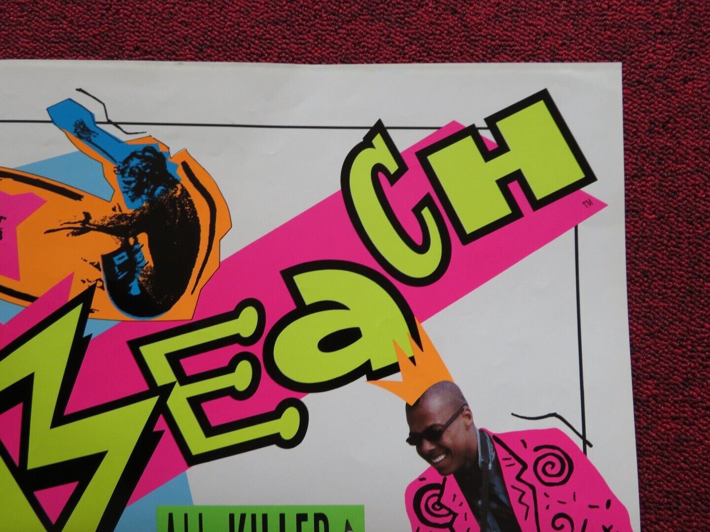 BACK TO THE BEACH FOLDED US ONE SHEET POSTER LORI LOUGHLIN 1987 Rendezvous Cinema Movie posters