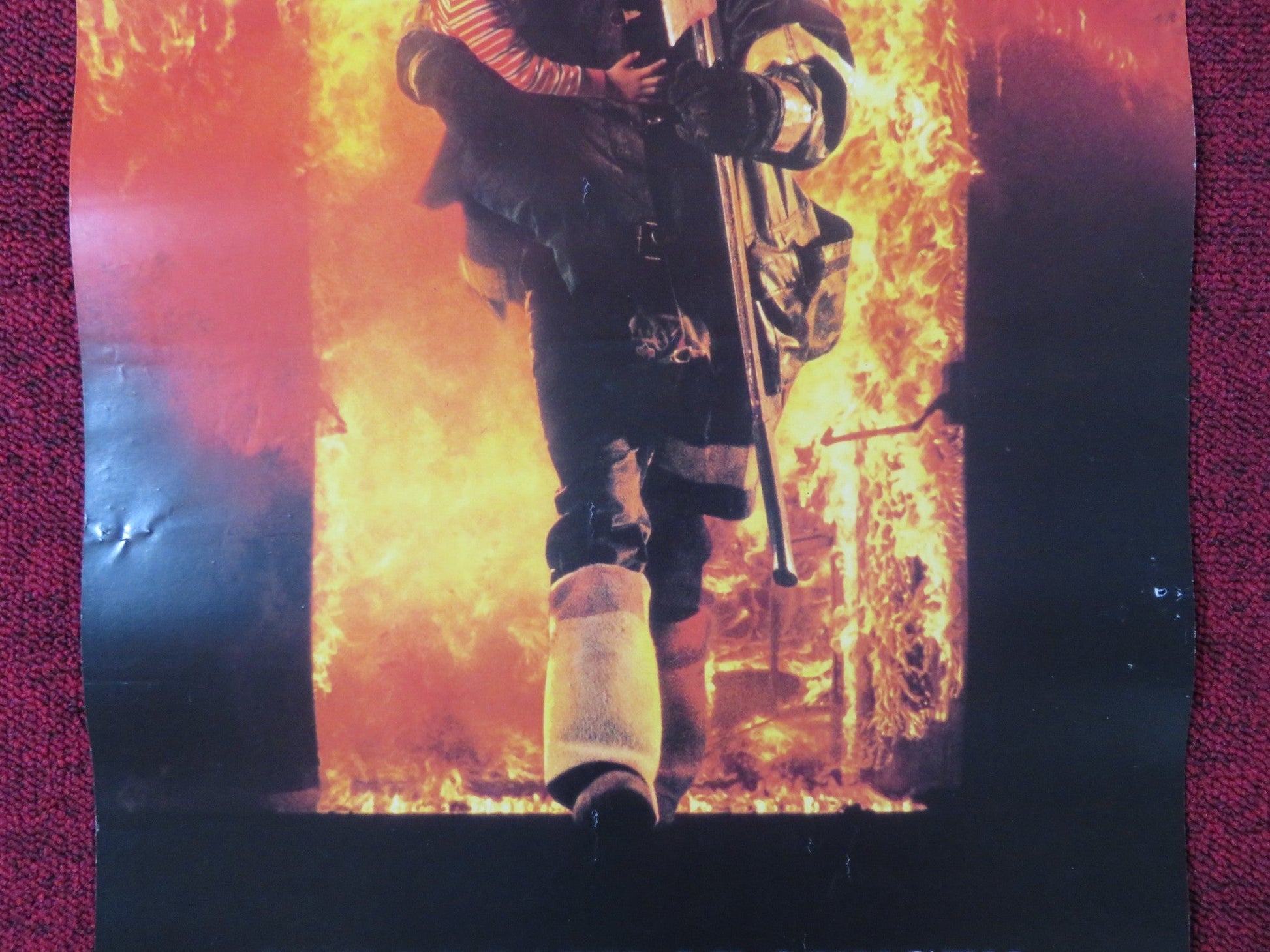 BACKDRAFT VHS VIDEO POSTER KURT RUSSELL WILLIAM BALDWIN 1990 Rendezvous Cinema Movie posters