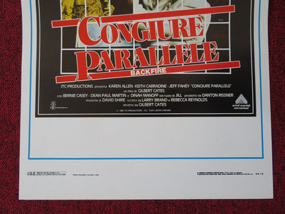 BACKFIRE ITALIAN LOCANDINA (27.5"x13") POSTER KAREN ALLEN KEITH CARRADINE1988 Movie posters