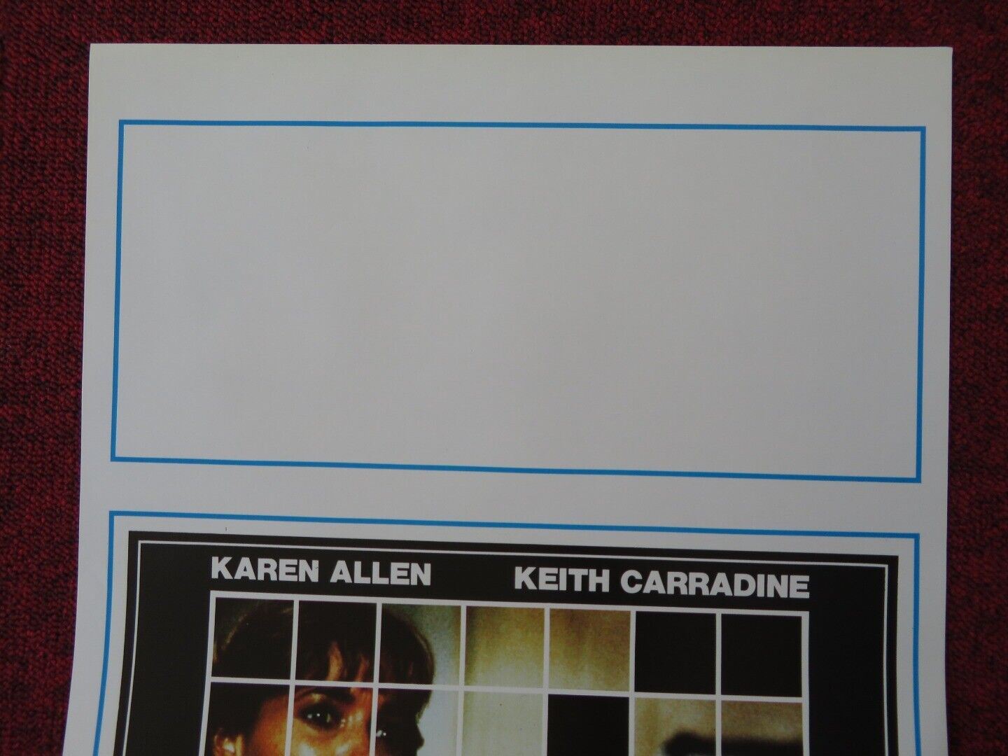 BACKFIRE ITALIAN LOCANDINA (27.5"x13") POSTER KAREN ALLEN KEITH CARRADINE1988 Movie posters