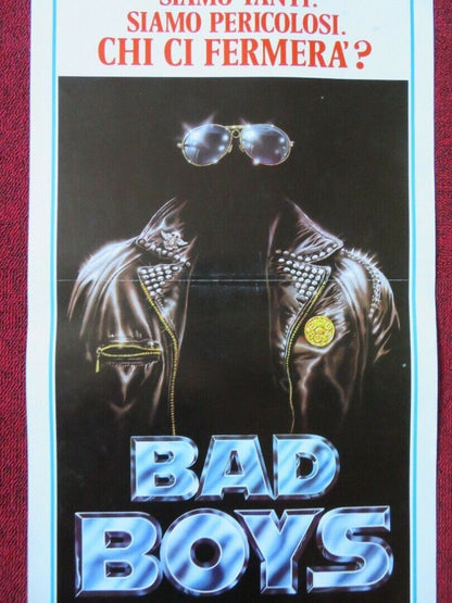 BAD BOYS ITALIAN LOCANDINA (27.5"x13") POSTER SEAN PENN RENI SANTONI 1983 Movie posters