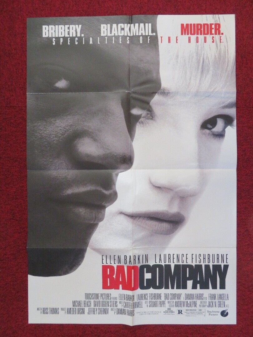 BAD COMPANY FOLDED US ONE SHEET POSTER ELLEN BARKIN LAURENCE FISHBURNE 1995 Movie posters