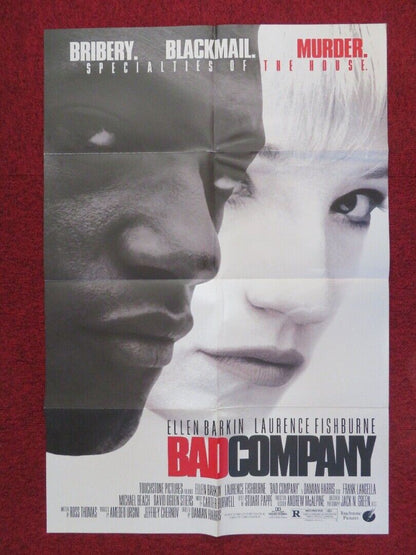 BAD COMPANY FOLDED US ONE SHEET POSTER ELLEN BARKIN LAURENCE FISHBURNE 1995 Movie posters