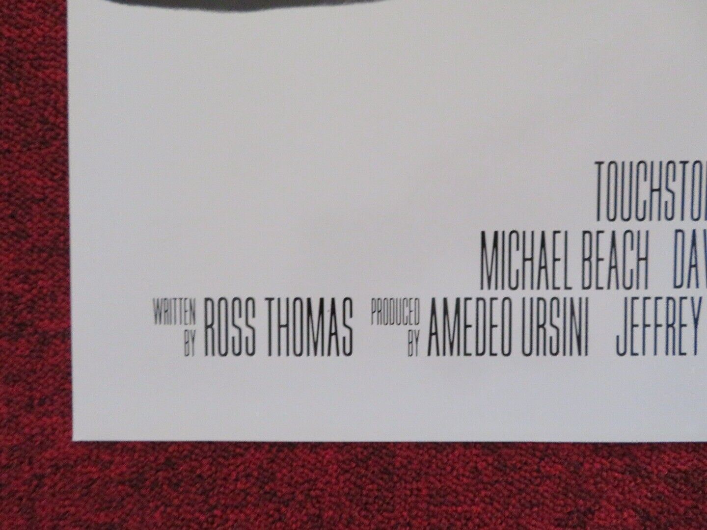 BAD COMPANY FOLDED US ONE SHEET POSTER ELLEN BARKIN LAURENCE FISHBURNE 1995 Movie posters