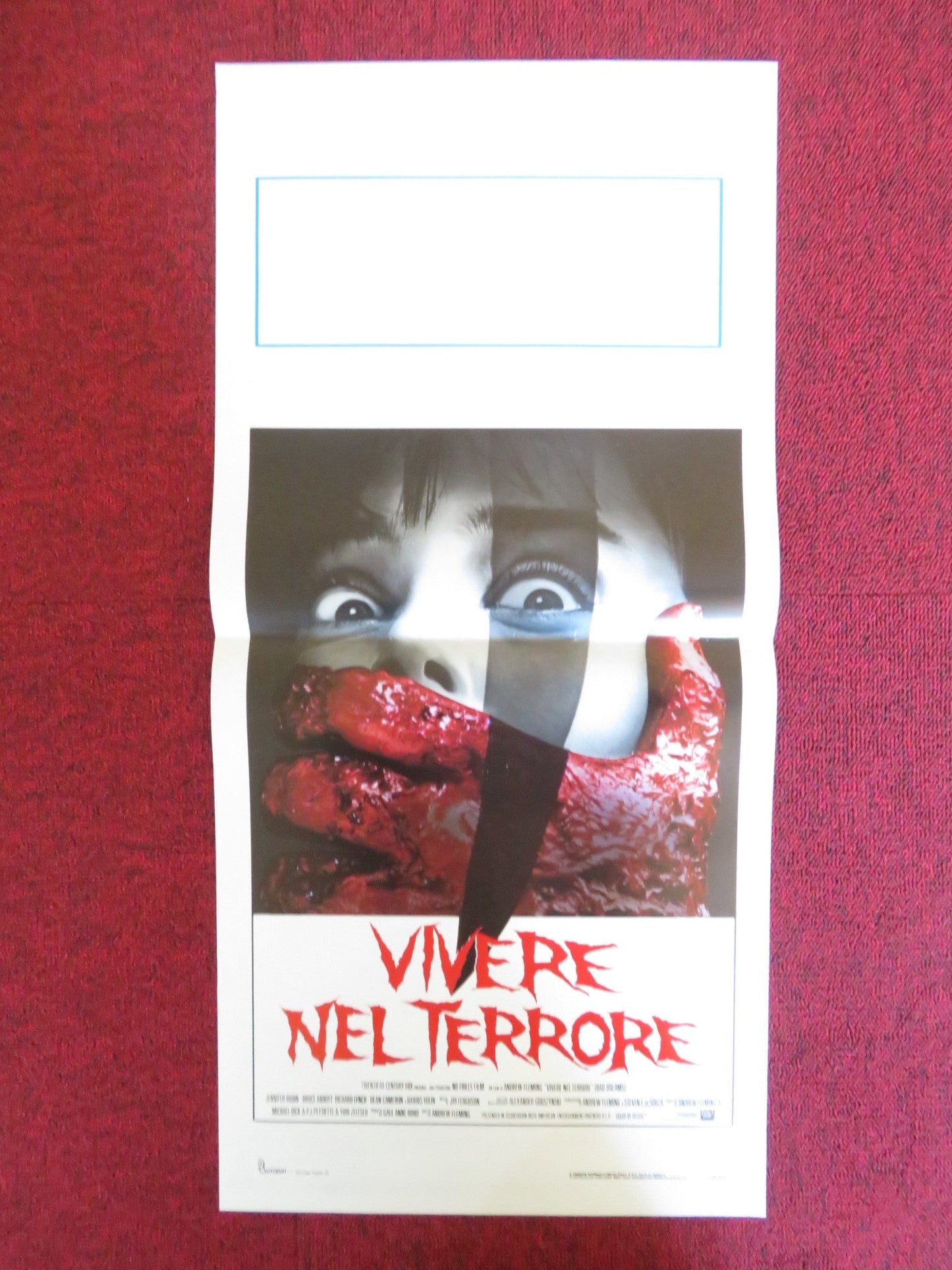 BAD DREAMS ITALIAN LOCANDINA POSTER JENNIFER RUBIN BRUCE ABBOTT 1988 Rendezvous Cinema Movie posters