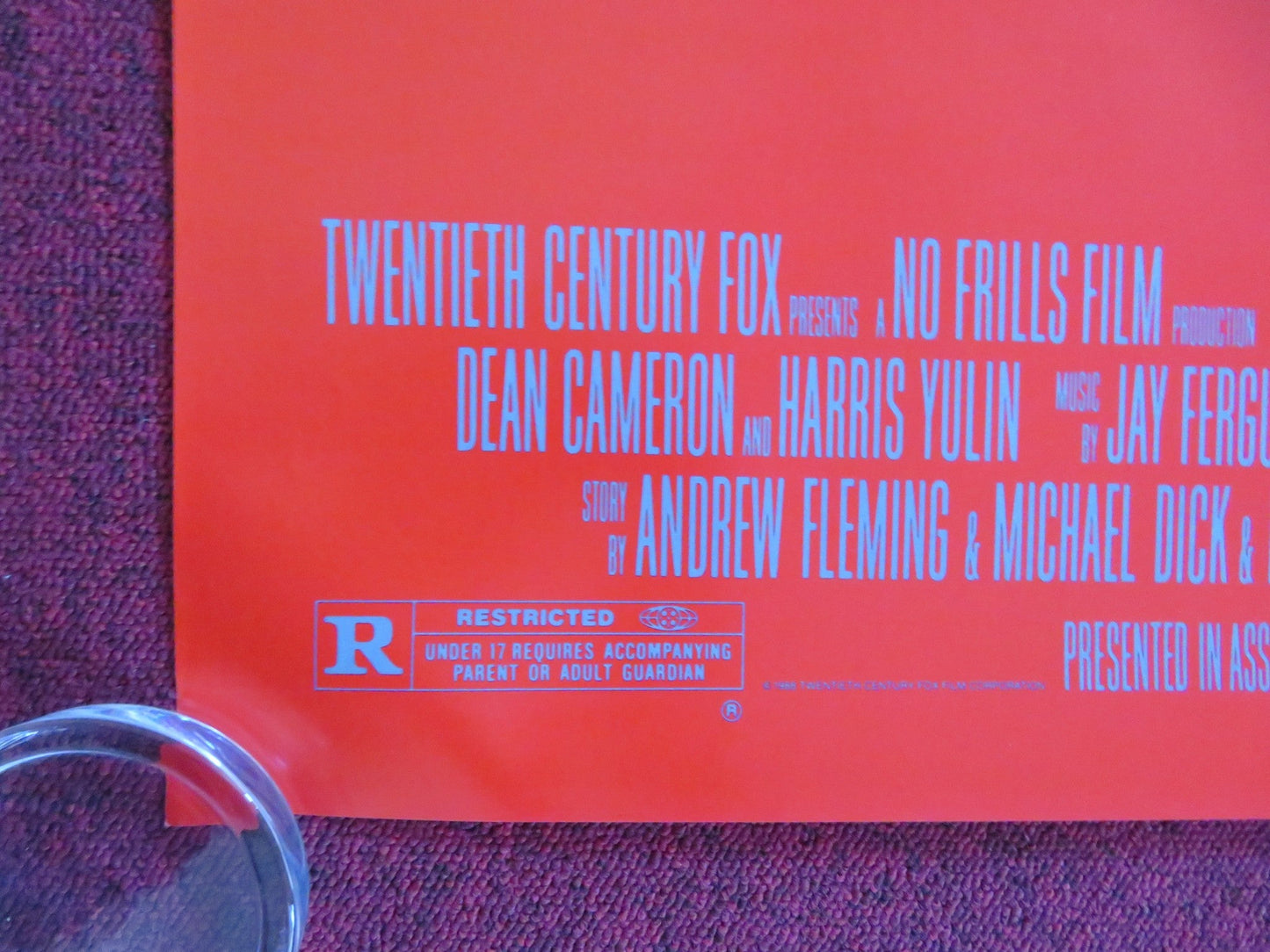 BAD DREAMS US ONE SHEET ROLLED POSTER JENNIFER RUBEN BRUCE ABBOTT 1988 Rendezvous Cinema Movie posters