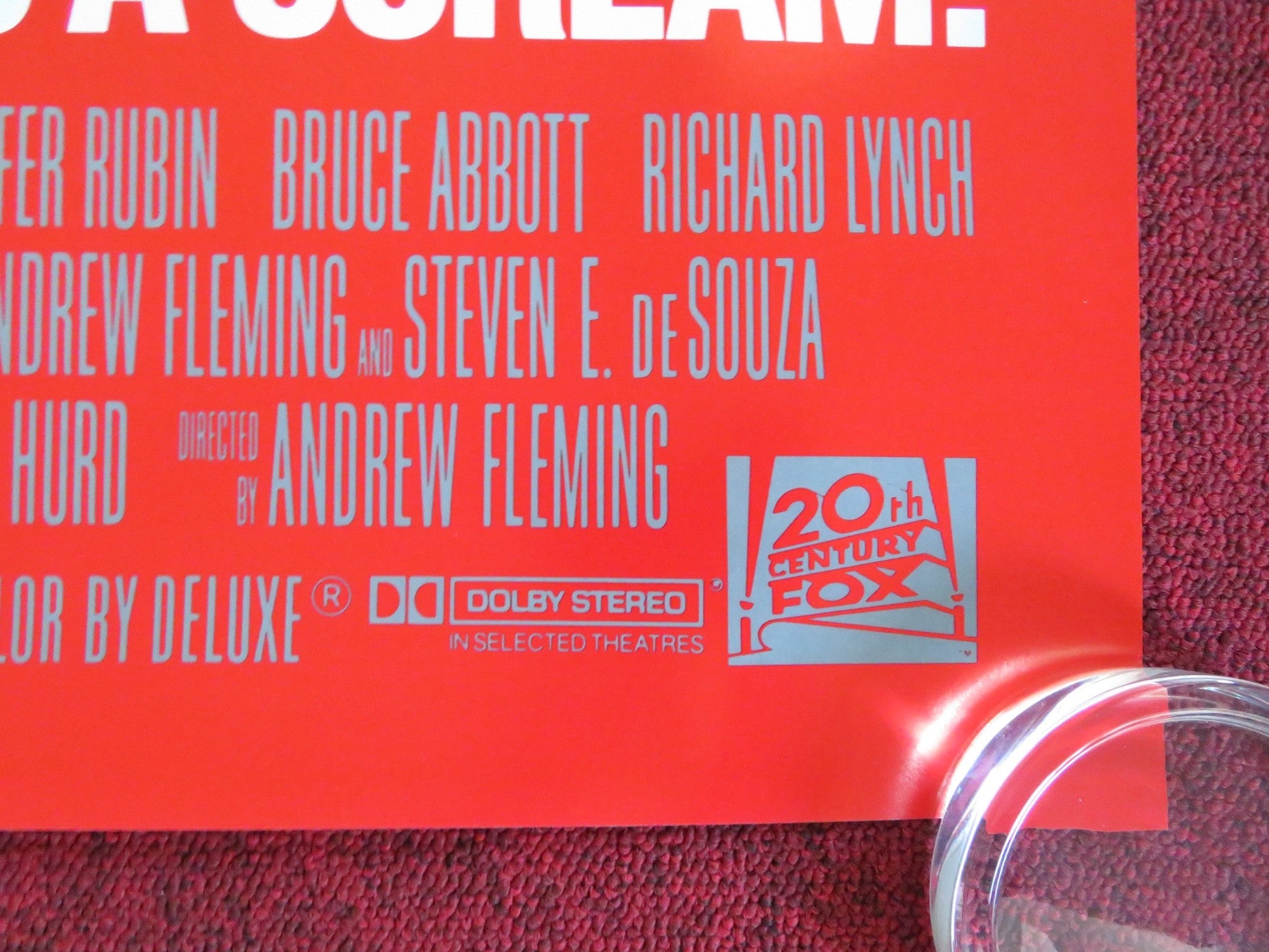 BAD DREAMS US ONE SHEET ROLLED POSTER JENNIFER RUBEN BRUCE ABBOTT 1988 Rendezvous Cinema Movie posters