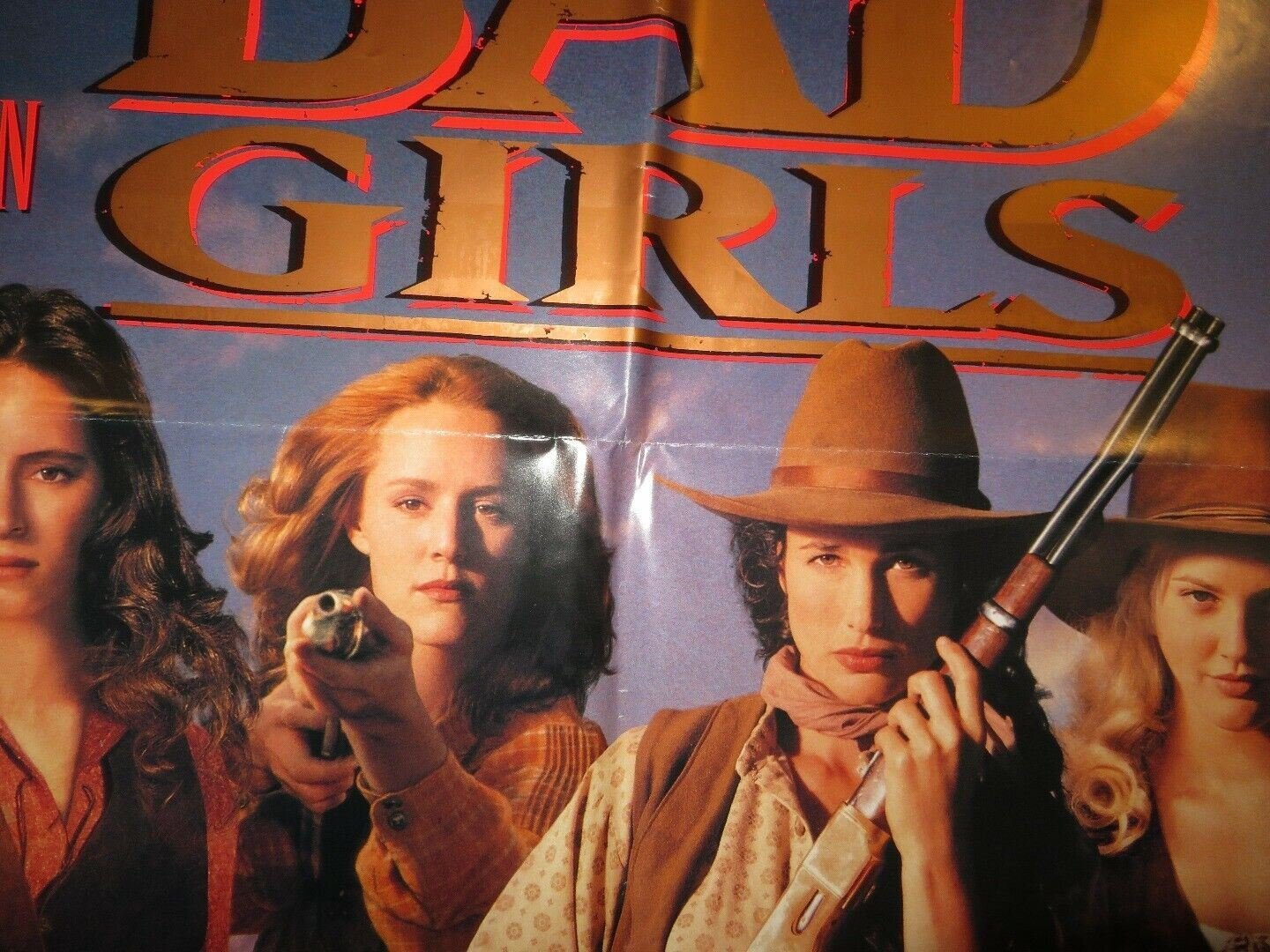 BAD GIRLS FOLDED US ONE SHEET POSTER DREW BARRYMORE MADELEINE STOWE 1994 Movie posters