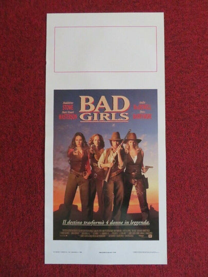 BAD GIRLS ITALIAN LOCANDINA (27.5"x13") POSTER DREW BARRYMORE 1994 Movie posters