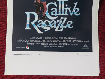 BAD GIRLS ITALIAN LOCANDINA (27.5"x13") POSTER EVA GRIMALDI FLORENCE GUERIN 1992 - Rendezvous Cinema