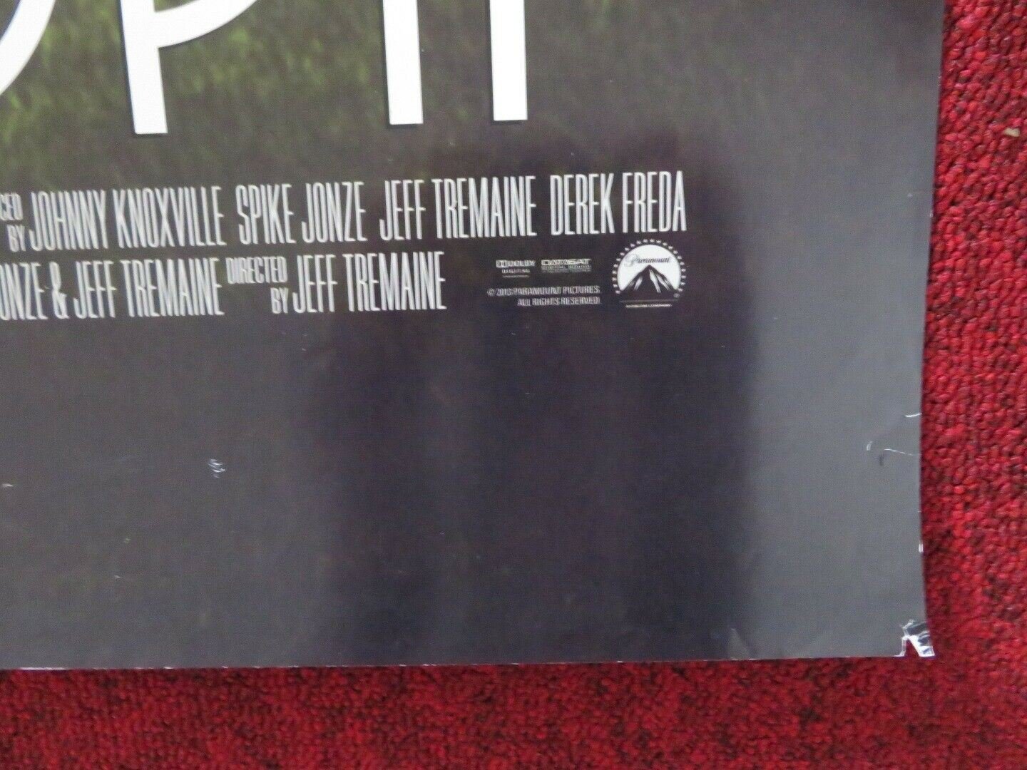 BAD GRANDPA US ONE SHEET ROLLED POSTER JOHNNY KNOXVILLE 2013 Movie posters