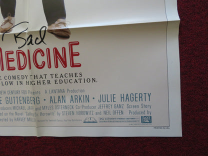 BAD MEDICINE FOLDED US ONE SHEET POSTER STEVE GUTTENBERG ALAN ARKIN 1985 Rendezvous Cinema Movie posters